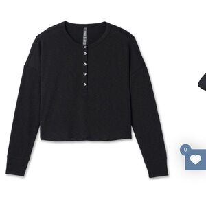 Vuori Sunrise Oversized Henley - Size Medium